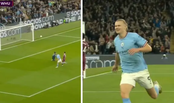 ¡Erling Haaland llegó a los 35 goles y rompió récord como máximo goleador en Premier en una temporada!