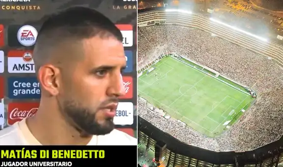 Di Benedetto agradeció a los hinchas de la 'U' que llenan el Monumental: "Nos hacen sentir poderosos"