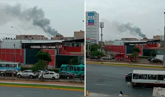 Cercado de Lima: reportan incendio de grandes proporciones en local cerca al coliseo Amauta