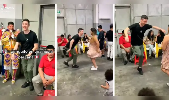 Extranjero baila huaylas en fiesta peruana y deja en shock con su zapateo: “Es cajamarquino”