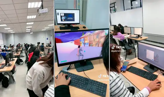 Joven encuentra a su amigo jugando Fortnite en plena clase de la universidad: "Que haga stream"