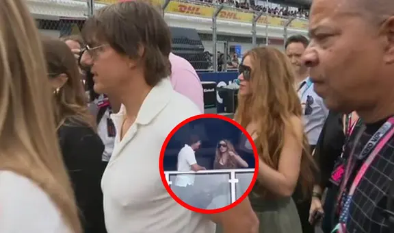Shakira es captada junto a Tom Cruise durante el Gran Premio de Fórmula 1 de Miami
