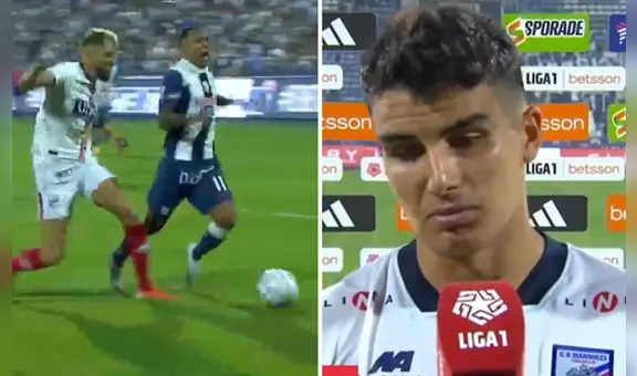 Succar indignado por el penal cobrado a Alianza en los primeros minutos: "Es increíble"