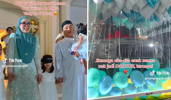 Padres regalan a su hija de 5 años una camioneta de US$150.000 para motivarla a estudiar