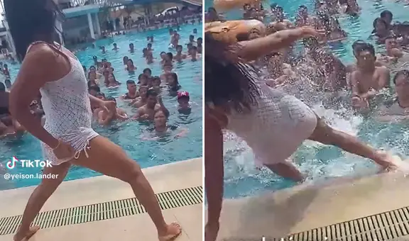 Joven sacó sus mejores pasos, pero sufrió épica caída en Piura: “Ni Shakira se atrevió a tanto”