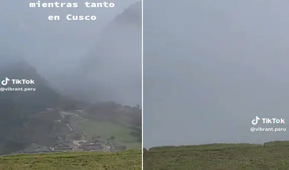 Turistas afectados por densa neblina en Machu Picchu: “Ay, no, mis ahorros”