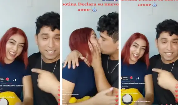 'Robotina' confirma romance con tiktoker Miguelito Perú al darle apasionado beso