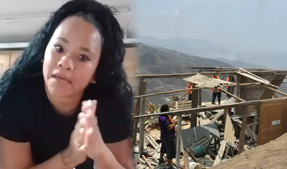 Yessenia Villanueva, hija de Melcochita, fue desalojada de su terreno en Cañete por vecinos