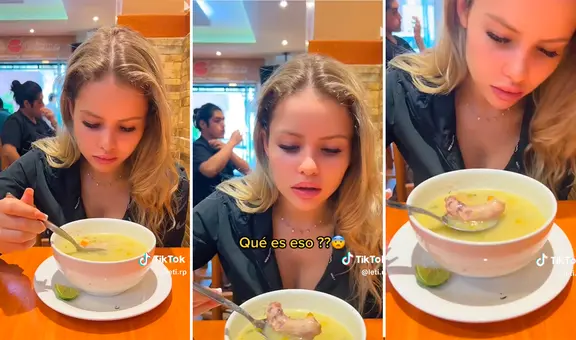 Extranjera queda en shock al encontrar algo 'extraño' en su sopa peruana: "Es el toque del sabor"