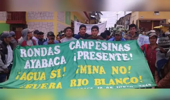 Ronderos marcharán contra proyecto de minera Río Blanco en Piura