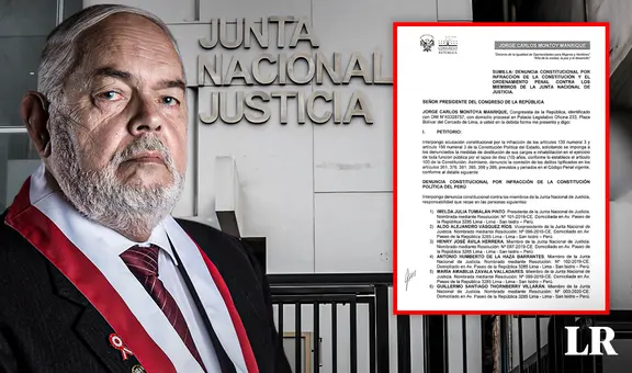 Jorge Montoya denuncia constitucionalmente a miembros de la Junta Nacional de Justicia