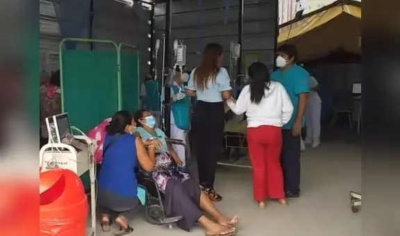 Piura: instalan carpas en colapsado hospital Santa Rosa para atender a pacientes con dengue
