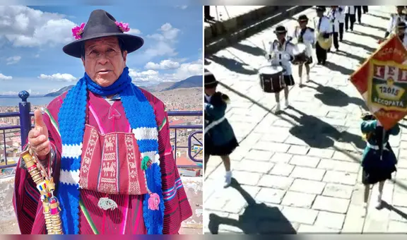 Aimaras y quechuas respaldan a estudiantes que interpretaron tema “Esta democracia ya no es democracia”