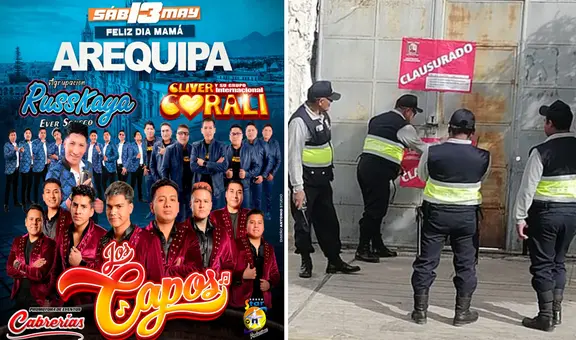Suspenden concierto de Los Capos, Russkaya y Coralí en Arequipa