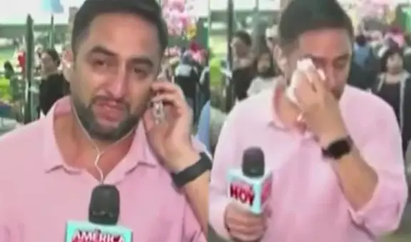 Reportero de "América hoy" se quiebra EN VIVO tras enviarle un mensaje a su mamá por el Día de la Madre