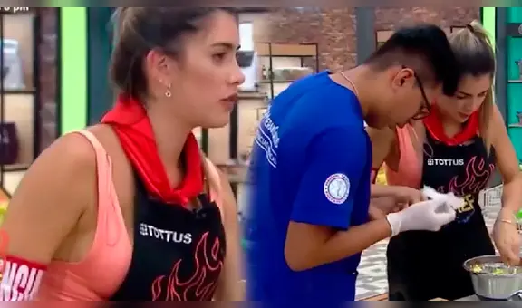 Korina sufrió incidente EN VIVO y tuvo que ser atendida por personal de "El gran chef: famosos"