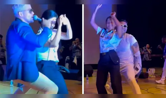 Oficiales de la Fuerza Aérea del Perú sueltan sus pasos prohibidos en evento por Día de la Madre