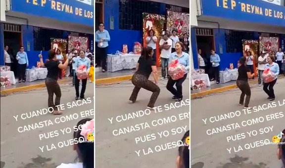 Madre gana canasta y lo celebra al ritmo de "Mueve el Totó": "Tiembla, Yahaira"