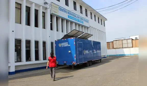 Oficina móvil de Gerencia de Trabajo está en abandono en Trujillo