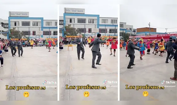 Día de la Madre: profesores se unen a bailar contradanza en presentación de sus estudiantes