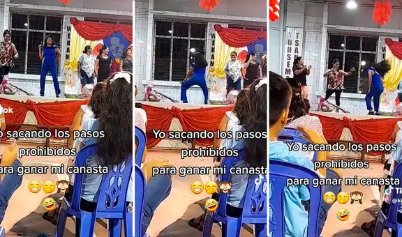 Madre sorprende con sus pasos de baile para ganar la canasta: "Las nuevas generaciones"