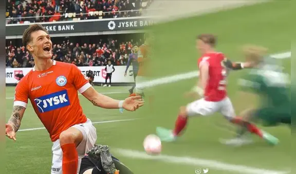 ¿Efecto Reynoso? Oliver Sonne marcó un golazo: se llevó al arquero y definió a placer