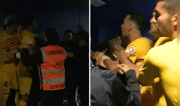 ¡Final caliente! Busquets y Araujo se enfrentan con los ultras del Espanyol tras ganar LaLiga