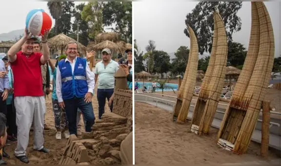 "Se pueden hacer castillos de arena": López Aliaga justifica playa artificial en SJL