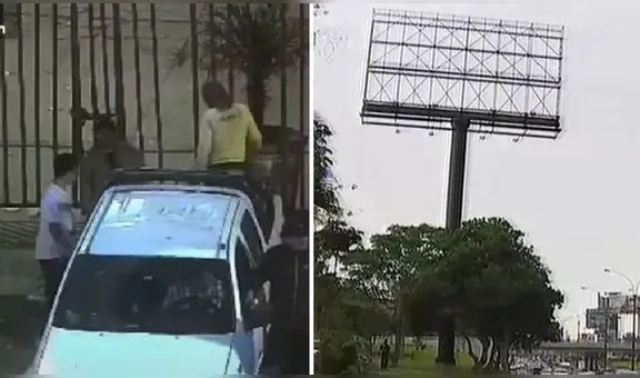 Delincuentes exigen 10.000 soles a empresario para devolverle su propio panel publicitario