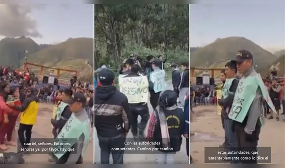 Retienen a policías y los obligan a caminar con carteles de “asesinos” en La Libertad