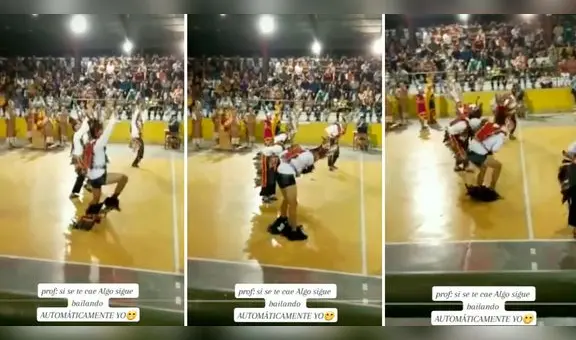 Joven la rompe en la pista de baile a pesar que traje se le cae: “Profesional y ganador”