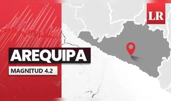 Temblor de magnitud 4.2 se sintió en Arequipa hoy, según IGP