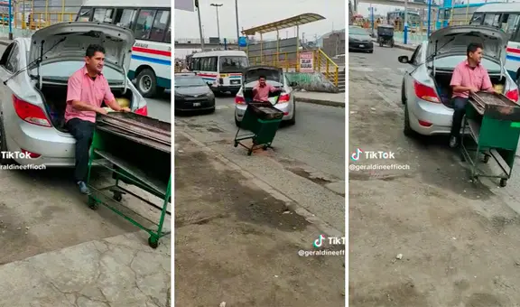 Iba en la maletera del auto llevando su carreta y pasa lo peor: "Solo sucede en Perú"
