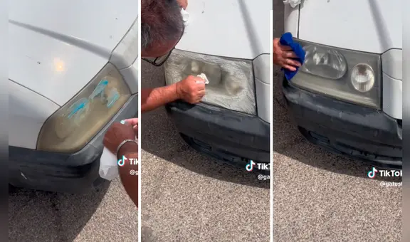 El truco para limpiar los faros de tu carro con un producto casero