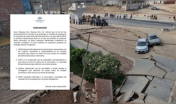 ¿Qué dijo Cosco Shipping, empresa que construye el megapuerto de Chancay, tras hundimiento?