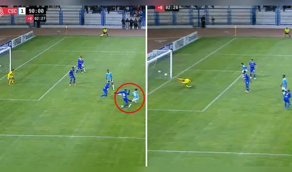 Leandro Sosa marcó golazo agónico y Cristal venció a Binacional en Juliaca con 10 jugadores