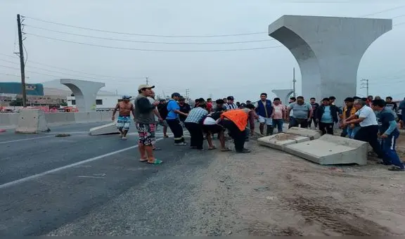 Hundimiento en Chancay: desbloquean Panamericana Norte tras acuerdo entre ciudadanos y Cosco Shipping