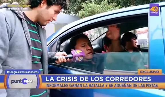 Reportero reclama EN VIVO a usuario de colectivo y este lo trolea: "No es colectivo, es un carro"