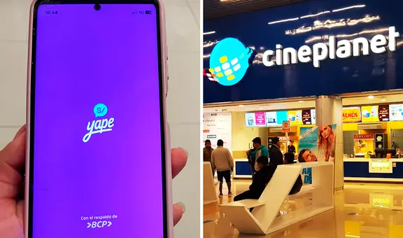 Yape anuncia entradas a S/7,90 a cualquier sala en Cineplanet para sus usuarios