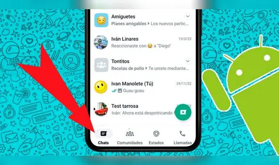 WhatsApp en Android sufrirá un rediseño para parecerse a su versión de iPhone