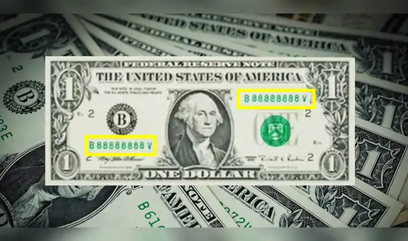 ¿Cómo es el billete de US$1 que puede valer más de US$7.000 para coleccionistas?