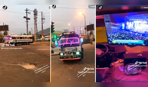 “No sé si pagar pasaje o entrada”: chofer convierte su cúster en el nuevo bus parrandero de SJL