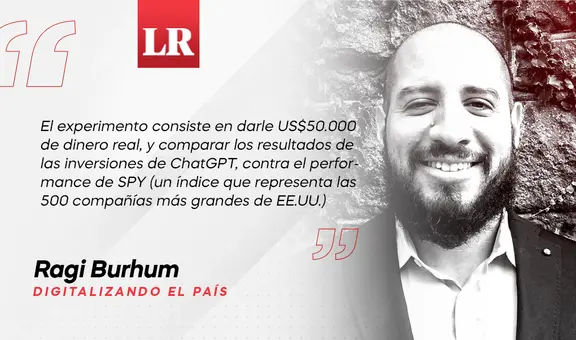 Un chatgpt para inversiones, por Ragi Burhum