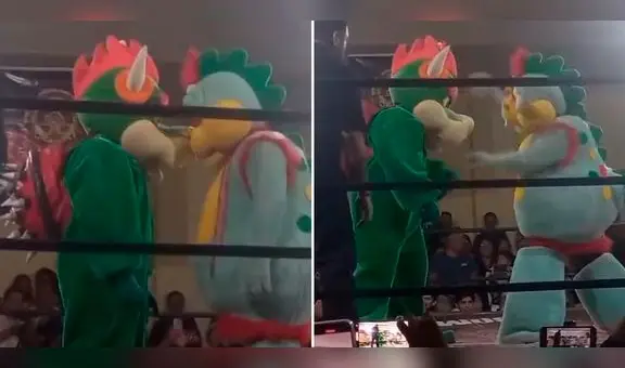 Captan a Timoteo peleando con Bowser en ring de lucha libre: "De la refurinfunflay"
