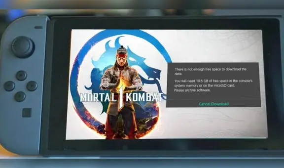Nintendo Switch no podrá con Mortal Kombat 1: juego es muy pesado para su memoria interna