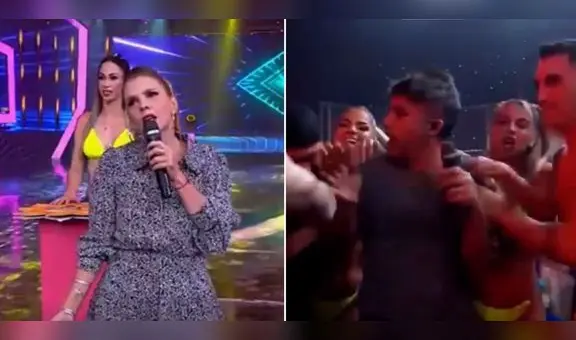 Johanna San Miguel expulsa a Renzo Schuller del set de “EEG” y pide: “Traigan a Piero”