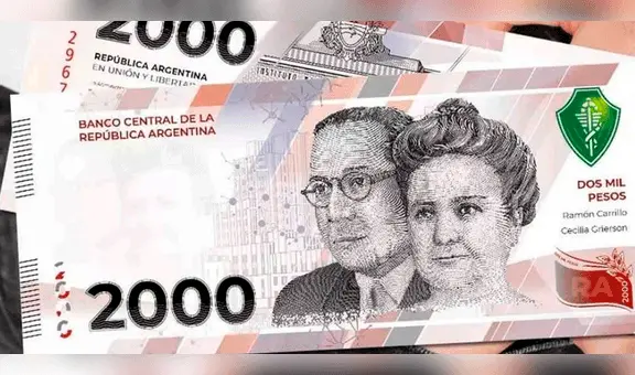 Ya salió el billete de 2.000 pesos argentinos: ¿quiénes son los personajes que aparecen?