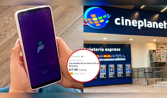 Yape te lleva a Cineplanet por S/7,90: ¿cuál es la fecha límite de la promoción y qué películas no incluye?