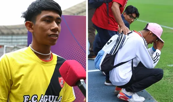 Futbolista amateur de Yurimaguas llora tras conocer el Estadio Nacional: “Estoy muy emocionado”