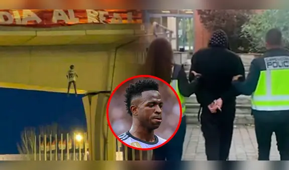 Detienen en Madrid a cuatro personas relacionadas con colgar el muñeco de Vinícius Jr. en un puente